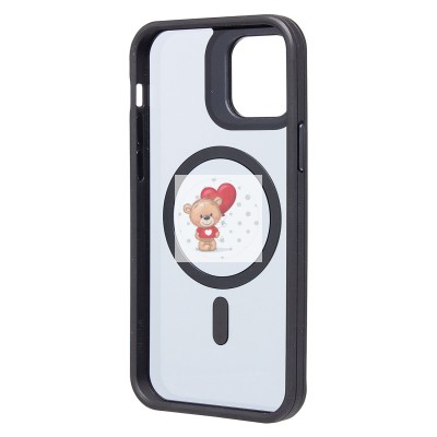 Чехол-накладка для Apple iPhone 12 (черный) - SM026 SafeMag