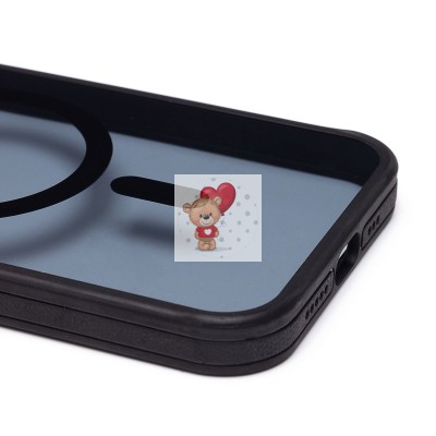 Чехол-накладка для Apple iPhone 12 (черный) - SM026 SafeMag