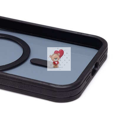 Чехол-накладка для Apple iPhone 12 (черный) - SM026 SafeMag