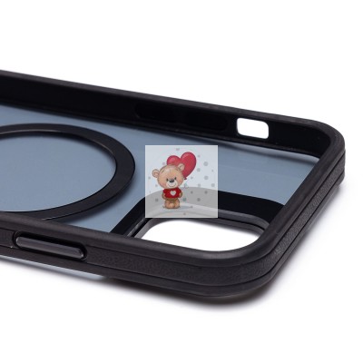Чехол-накладка для Apple iPhone 12 (черный) - SM026 SafeMag