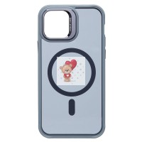 Чехол-накладка для Apple iPhone 12 (серый) - SM026 SafeMag