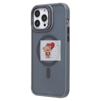 Чехол-накладка для Apple iPhone 13 Pro Max (серый) - SM026 SafeMag