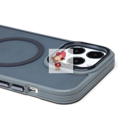 Чехол-накладка для Apple iPhone 13 Pro Max (серый) - SM026 SafeMag