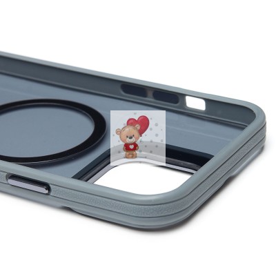 Чехол-накладка для Apple iPhone 13 Pro Max (серый) - SM026 SafeMag