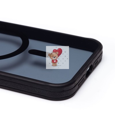 Чехол-накладка для Apple iPhone 13 (черный) - SM026 SafeMag