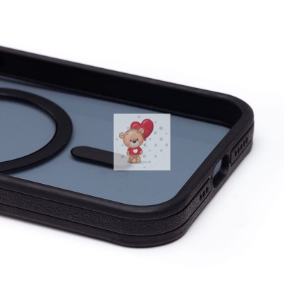 Чехол-накладка для Apple iPhone 13 (черный) - SM026 SafeMag