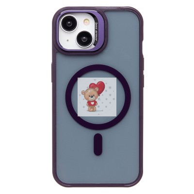 Чехол-накладка для Apple iPhone 13 (темно-фиолетовый) - SM026 SafeMag Чехол-накладка для Apple iPhone 13 (темно-фиолетовый) - SM026 SafeMag