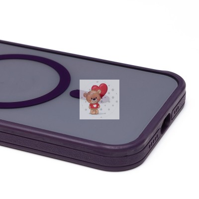 Чехол-накладка для Apple iPhone 13 (темно-фиолетовый) - SM026 SafeMag