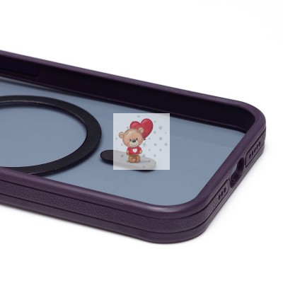 Чехол-накладка для Apple iPhone 13 (темно-фиолетовый) - SM026 SafeMag