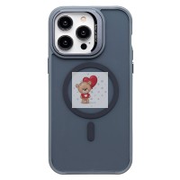 Чехол-накладка для Apple iPhone 14 Pro Max (серый) - SM026 SafeMag Чехол-накладка для Apple iPhone 14 Pro Max (серый) - SM026 SafeMag