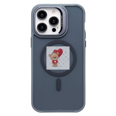 Чехол-накладка для Apple iPhone 14 Pro Max (серый) - SM026 SafeMag Чехол-накладка для Apple iPhone 14 Pro Max (серый) - SM026 SafeMag