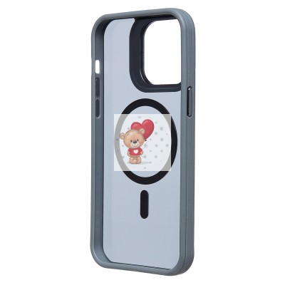 Чехол-накладка для Apple iPhone 14 Pro Max (серый) - SM026 SafeMag Чехол-накладка для Apple iPhone 14 Pro Max (серый) - SM026 SafeMag