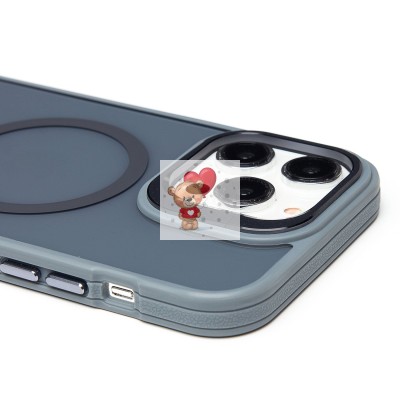 Чехол-накладка для Apple iPhone 14 Pro Max (серый) - SM026 SafeMag Чехол-накладка для Apple iPhone 14 Pro Max (серый) - SM026 SafeMag