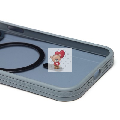 Чехол-накладка для Apple iPhone 14 Pro Max (серый) - SM026 SafeMag Чехол-накладка для Apple iPhone 14 Pro Max (серый) - SM026 SafeMag