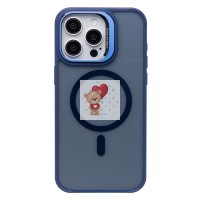 Чехол-накладка для Apple iPhone 15 Pro Max (темно-синий) - SM026 SafeMag