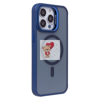 Чехол-накладка для Apple iPhone 15 Pro Max (темно-синий) - SM026 SafeMag Чехол-накладка для Apple iPhone 15 Pro Max (темно-синий) - SM026 SafeMag