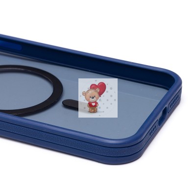 Чехол-накладка для Apple iPhone 15 Pro Max (темно-синий) - SM026 SafeMag Чехол-накладка для Apple iPhone 15 Pro Max (темно-синий) - SM026 SafeMag