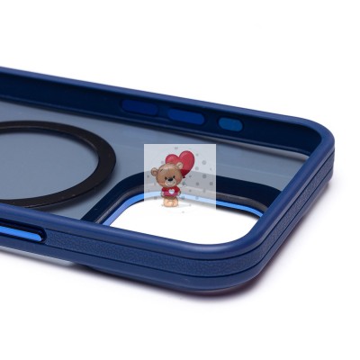 Чехол-накладка для Apple iPhone 15 Pro Max (темно-синий) - SM026 SafeMag Чехол-накладка для Apple iPhone 15 Pro Max (темно-синий) - SM026 SafeMag