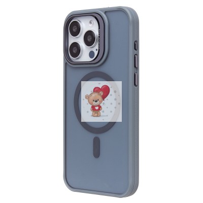 Чехол-накладка для Apple iPhone 15 Pro Max (серый) - SM026 SafeMag Чехол-накладка для Apple iPhone 15 Pro Max (серый) - SM026 SafeMag