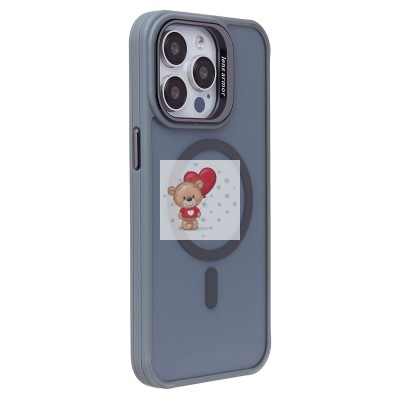 Чехол-накладка для Apple iPhone 15 Pro Max (серый) - SM026 SafeMag Чехол-накладка для Apple iPhone 15 Pro Max (серый) - SM026 SafeMag