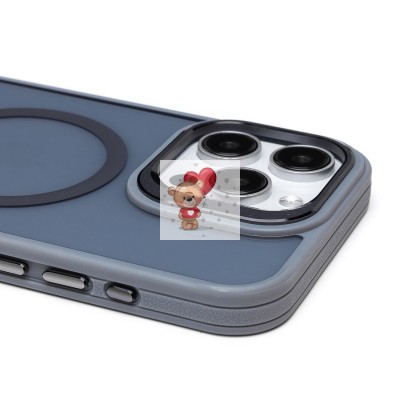 Чехол-накладка для Apple iPhone 15 Pro Max (серый) - SM026 SafeMag Чехол-накладка для Apple iPhone 15 Pro Max (серый) - SM026 SafeMag