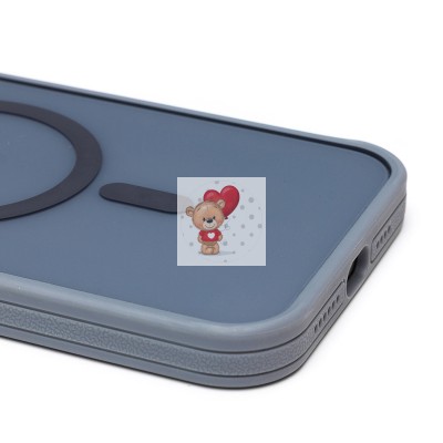 Чехол-накладка для Apple iPhone 15 Pro Max (серый) - SM026 SafeMag Чехол-накладка для Apple iPhone 15 Pro Max (серый) - SM026 SafeMag