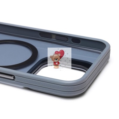 Чехол-накладка для Apple iPhone 15 Pro Max (серый) - SM026 SafeMag Чехол-накладка для Apple iPhone 15 Pro Max (серый) - SM026 SafeMag
