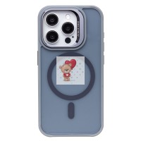 Чехол-накладка для Apple iPhone 15 Pro (серый) - SM026 SafeMag