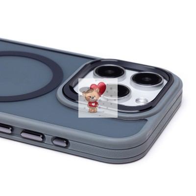 Чехол-накладка для Apple iPhone 15 Pro (серый) - SM026 SafeMag