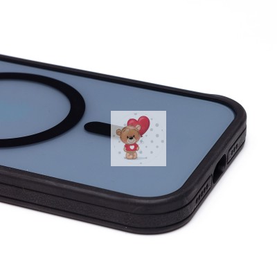 Чехол-накладка для Apple iPhone 15 (черный) - SM026 SafeMag