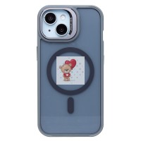 Чехол-накладка для Apple iPhone 15 (серый) - SM026 SafeMag Чехол-накладка для Apple iPhone 15 (серый) - SM026 SafeMag