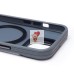 Чехол-накладка для Apple iPhone 15 (серый) - SM026 SafeMag