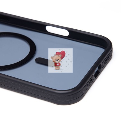 Чехол-накладка для Apple iPhone 16 Pro Max (черный) - SM026 SafeMag