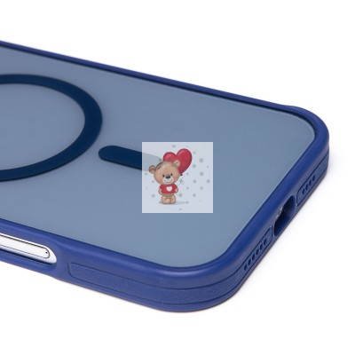 Чехол-накладка для Apple iPhone 16 Pro Max (темно-синий) - SM026 SafeMag