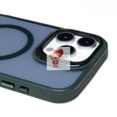 Чехол-накладка для Apple iPhone 16 Pro Max (темно-зеленый) - SM026 SafeMag