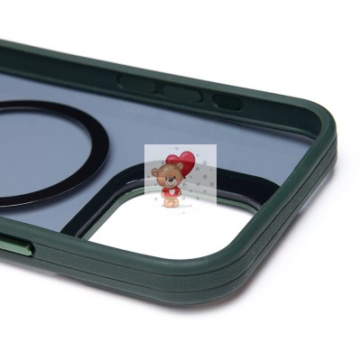 Чехол-накладка для Apple iPhone 16 Pro Max (темно-зеленый) - SM026 SafeMag