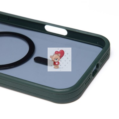 Чехол-накладка для Apple iPhone 16 Pro Max (темно-зеленый) - SM026 SafeMag