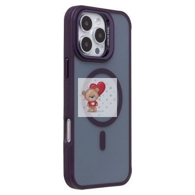 Чехол-накладка для Apple iPhone 16 Pro Max (темно-фиолетовый) - SM026 SafeMag