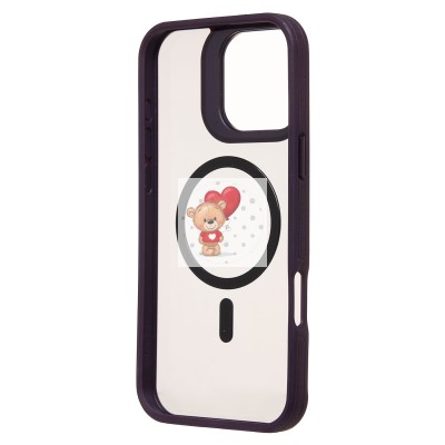 Чехол-накладка для Apple iPhone 16 Pro Max (темно-фиолетовый) - SM026 SafeMag