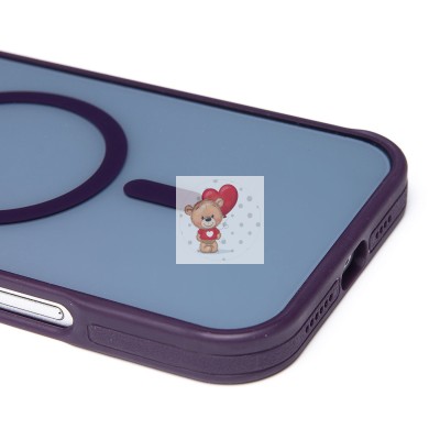 Чехол-накладка для Apple iPhone 16 Pro Max (темно-фиолетовый) - SM026 SafeMag