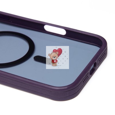 Чехол-накладка для Apple iPhone 16 Pro Max (темно-фиолетовый) - SM026 SafeMag