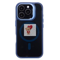 Чехол-накладка для Apple iPhone 16 Pro (темно-синий) - SM026 SafeMag