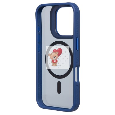 Чехол-накладка для Apple iPhone 16 Pro (темно-синий) - SM026 SafeMag