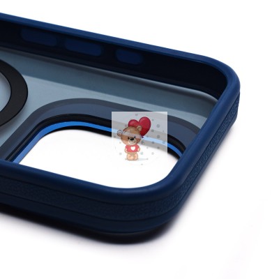 Чехол-накладка для Apple iPhone 16 Pro (темно-синий) - SM026 SafeMag