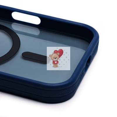 Чехол-накладка для Apple iPhone 16 Pro (темно-синий) - SM026 SafeMag