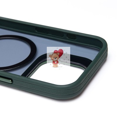 Чехол-накладка для Apple iPhone 16 Pro (темно-зеленый) - SM026 SafeMag