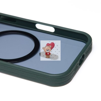 Чехол-накладка для Apple iPhone 16 Pro (темно-зеленый) - SM026 SafeMag