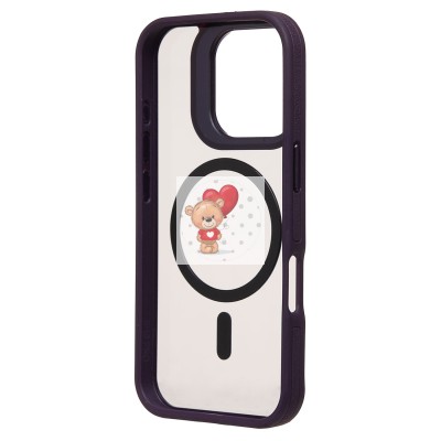 Чехол-накладка для Apple iPhone 16 Pro (темно-фиолетовый) - SM026 SafeMag