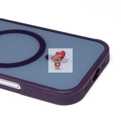 Чехол-накладка для Apple iPhone 16 Pro (темно-фиолетовый) - SM026 SafeMag