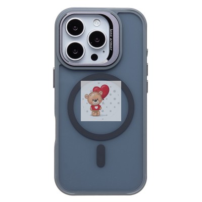 Чехол-накладка для Apple iPhone 16 Pro (серый) - SM026 SafeMag